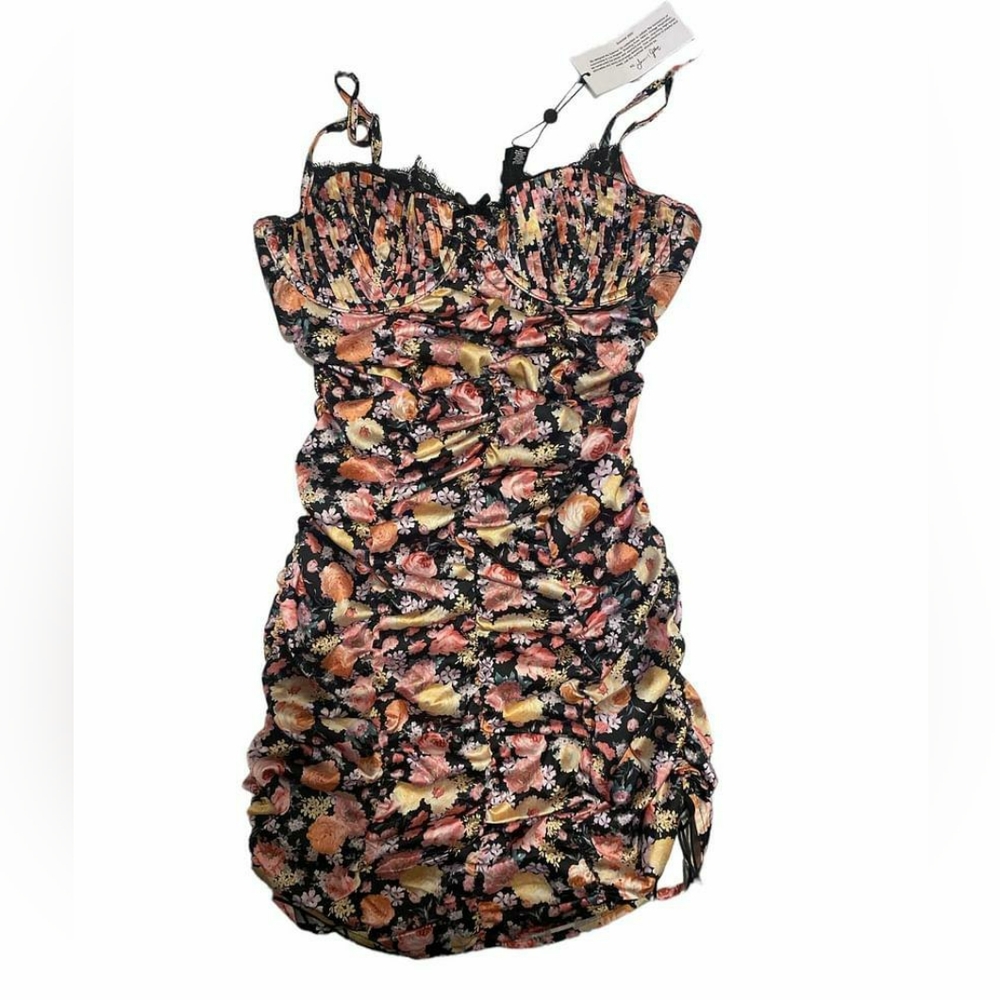 Black Floral For Love and Lemons Dress - Small